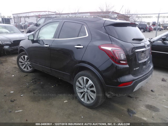 KL4CJASB8HB258162 - 2017 BUICK ENCORE PREFERRED BLACK photo 3