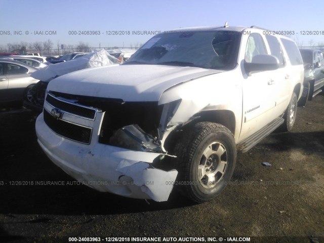 1GNFK16398J228619 - 2008 CHEVROLET SUBURBAN K1500 LS WHITE photo 6