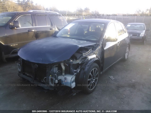 JF1GH61629H824017 - 2009 SUBARU IMPREZA 2.5I GRAY photo 2