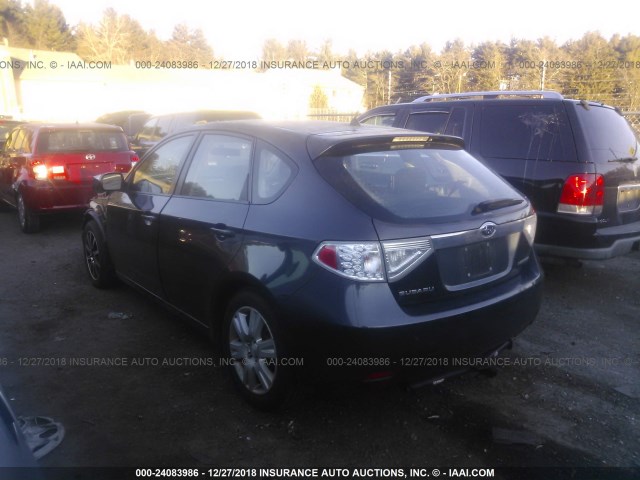 JF1GH61629H824017 - 2009 SUBARU IMPREZA 2.5I GRAY photo 3