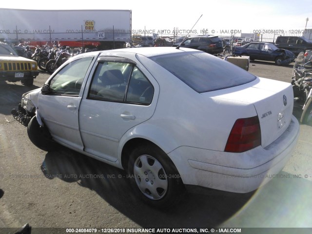 3VWRB69M52M070651 - 2002 VOLKSWAGEN JETTA GL WHITE photo 3