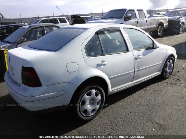 3VWRB69M52M070651 - 2002 VOLKSWAGEN JETTA GL WHITE photo 4