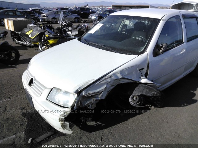 3VWRB69M52M070651 - 2002 VOLKSWAGEN JETTA GL WHITE photo 6