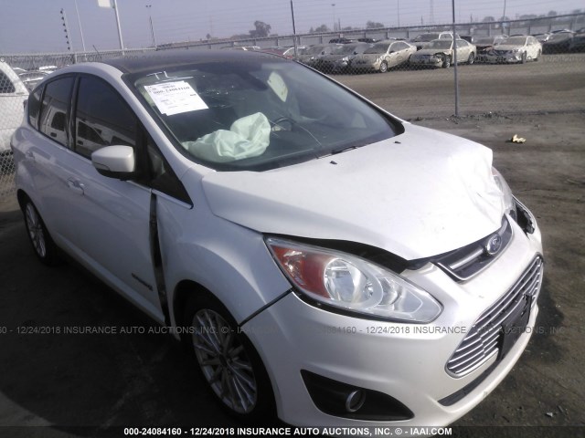 1FADP5BU5DL539069 - 2013 FORD C-MAX SEL WHITE photo 1