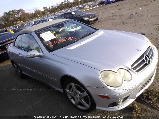 WDBTK72F47T078208 - 2007 MERCEDES-BENZ CLK 550 SILVER photo 1