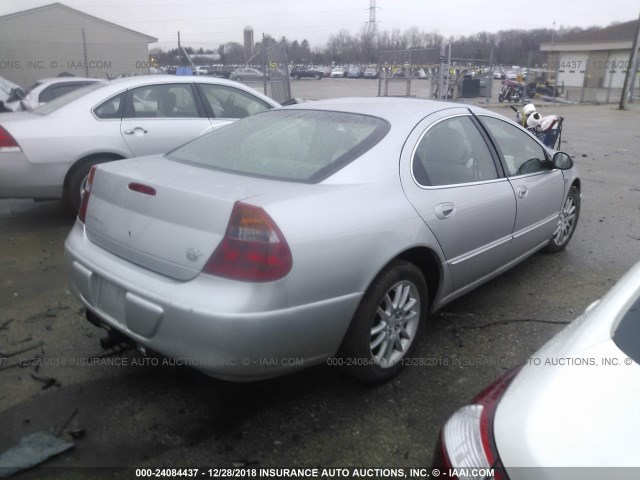 2C3HE66G02H149975 - 2002 CHRYSLER 300M SILVER photo 4