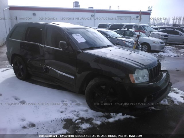 1J8HR78357C580430 - 2007 JEEP GRAND CHEROKEE SRT-8 BLACK photo 1