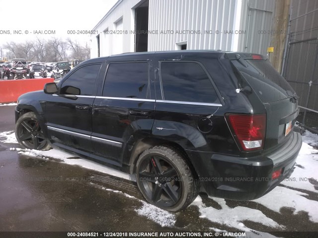 1J8HR78357C580430 - 2007 JEEP GRAND CHEROKEE SRT-8 BLACK photo 3