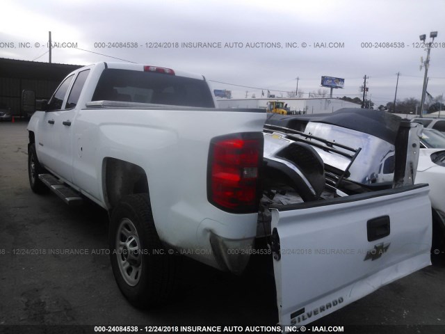 1GC2CUEG6FZ102243 - 2015 CHEVROLET SILVERADO C2500 HEAVY DUTY WHITE photo 3