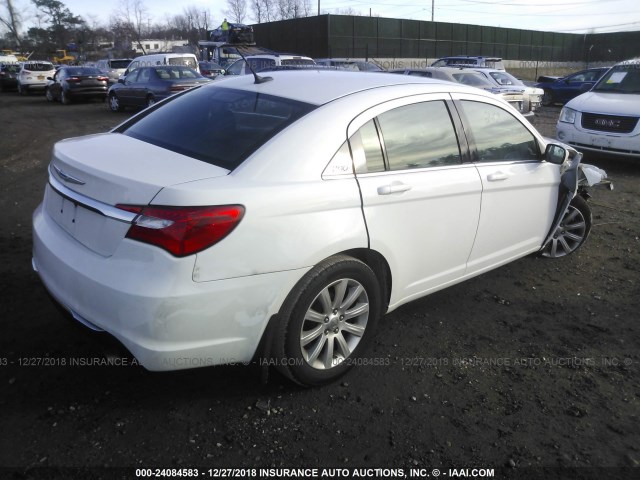 1C3CCBBB5CN137400 - 2012 CHRYSLER 200 TOURING WHITE photo 4