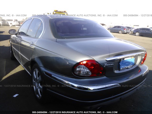 SAJEA51C54WE18408 - 2004 JAGUAR X-TYPE 3.0 GRAY photo 3