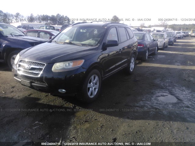 5NMSH13E47H025346 - 2007 HYUNDAI SANTA FE SE/LIMITED BLACK photo 2