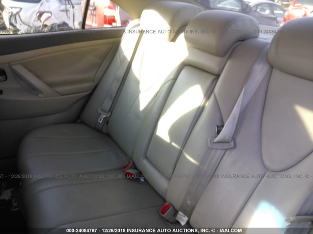 4T1BE46KX8U758048 - 2008 TOYOTA CAMRY CE/LE/XLE/SE WHITE photo 8