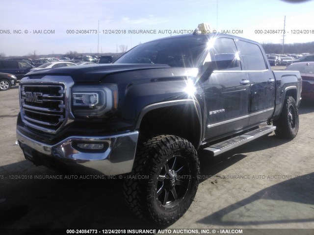 3GTU2NECXGG145306 - 2016 GMC SIERRA K1500 SLT BLACK photo 2