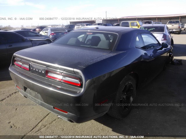 2C3CDZAG1GH171948 - 2016 DODGE CHALLENGER SXT GRAY photo 4