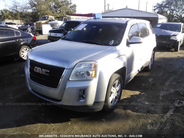 2GKALMEK9E6177842 - 2014 GMC TERRAIN SLE GRAY photo 2