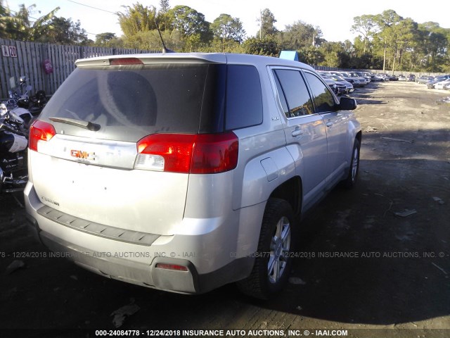 2GKALMEK9E6177842 - 2014 GMC TERRAIN SLE GRAY photo 4