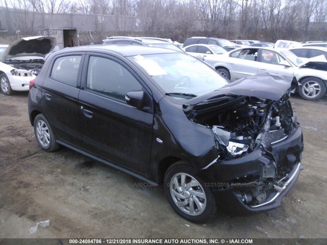 ML32A4HJ4JH007727 - 2018 MITSUBISHI MIRAGE SE BLACK photo 1