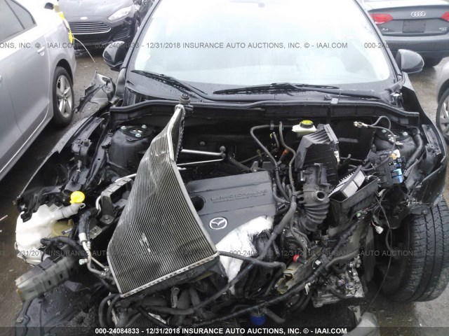 JM1BL1SFXA1264927 - 2010 MAZDA 3 I BLACK photo 10