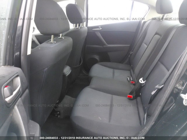 JM1BL1SFXA1264927 - 2010 MAZDA 3 I BLACK photo 8