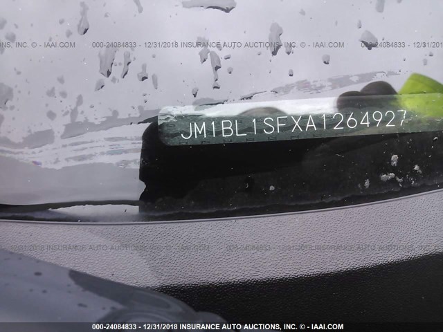 JM1BL1SFXA1264927 - 2010 MAZDA 3 I BLACK photo 9