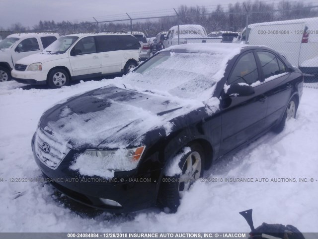 5NPEU46FX9H439221 - 2009 HYUNDAI SONATA SE/LIMITED BLACK photo 2