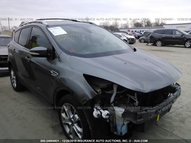 1FMCU9J90EUB29967 - 2014 FORD ESCAPE TITANIUM GRAY photo 1