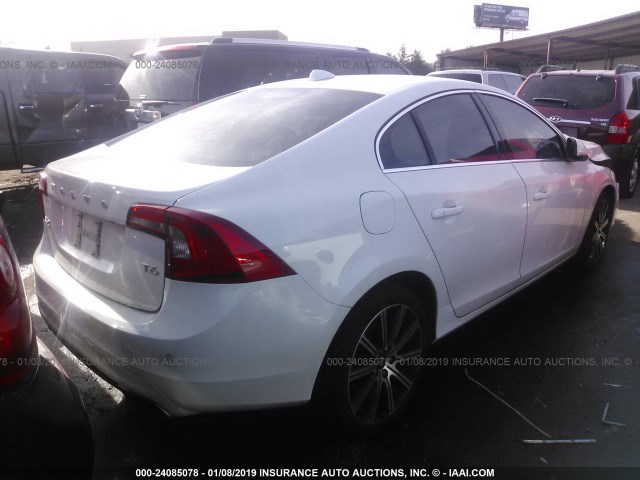 YV149MFK8F2339099 - 2015 VOLVO S60 PREMIER WHITE photo 4