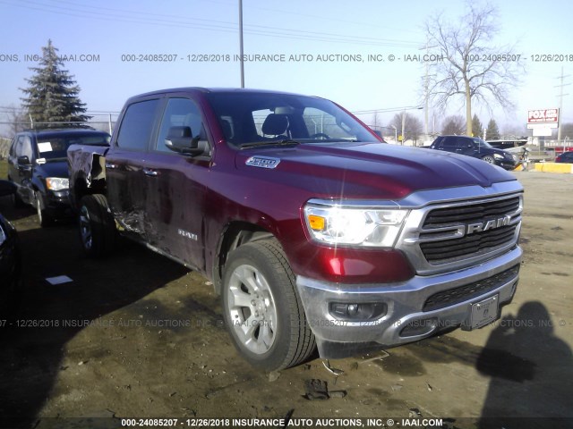 1C6SRFFT3KN532200 - 2019 RAM 1500 BIG HORN/LONE STAR RED photo 1