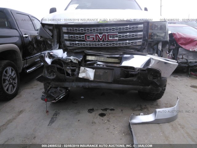 1GT121E80DF128700 - 2013 GMC SIERRA K2500 SLT SILVER photo 6