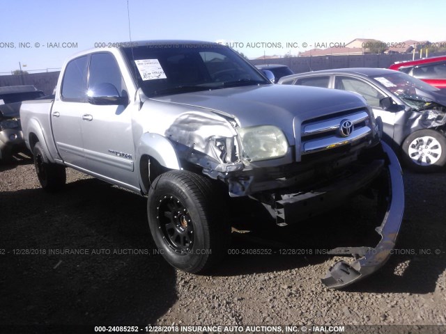 5TBET341X6S541055 - 2006 TOYOTA TUNDRA DOUBLE CAB SR5 SILVER photo 1