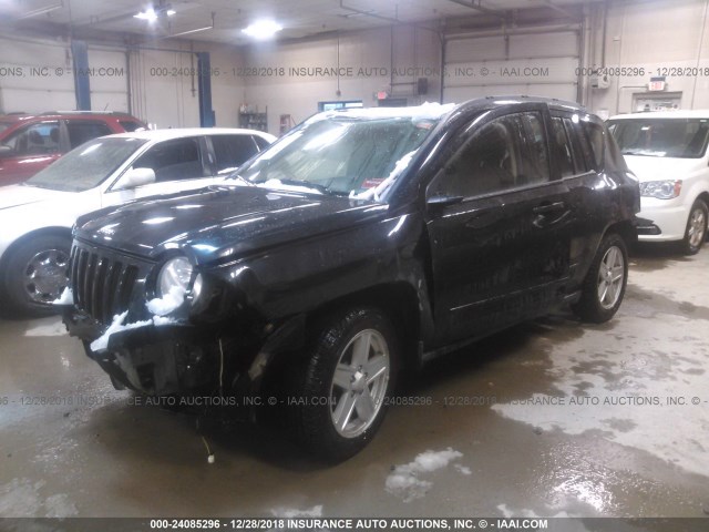 1J4NF4FB6AD572098 - 2010 JEEP COMPASS SPORT BLACK photo 2