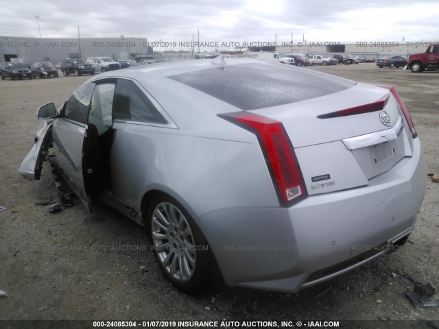 1G6DJ1E31D0135004 - 2013 CADILLAC CTS PERFORMANCE COLLECTION SILVER photo 3