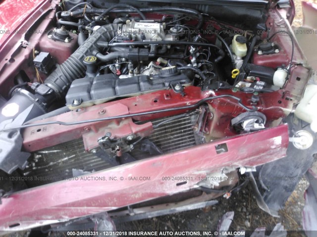 1FAFP42X03F321499 - 2003 FORD MUSTANG GT RED photo 10