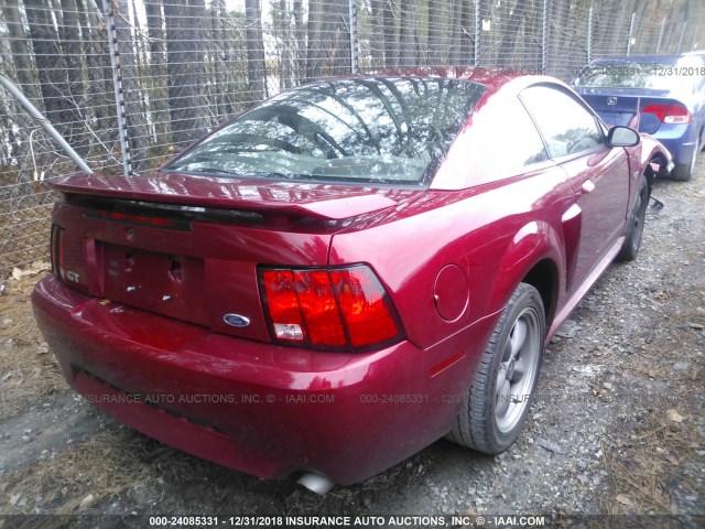 1FAFP42X03F321499 - 2003 FORD MUSTANG GT RED photo 4
