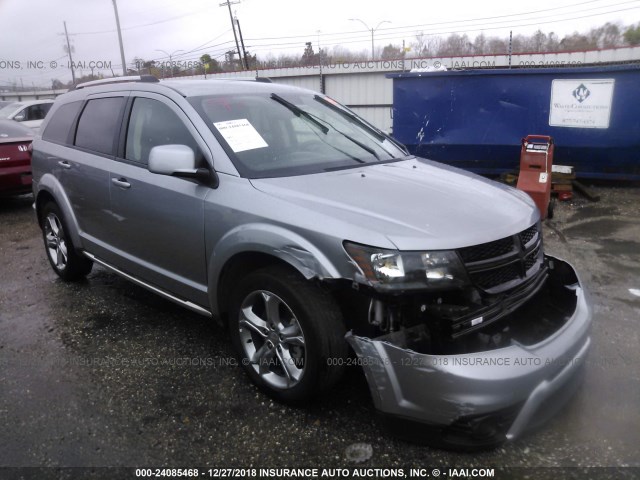 3C4PDCGG4HT602339 - 2017 DODGE JOURNEY CROSSROAD SILVER photo 1