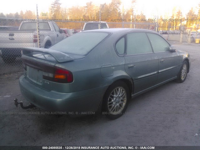 4S3BE635036207610 - 2003 SUBARU LEGACY L/L SPECIAL GREEN photo 4