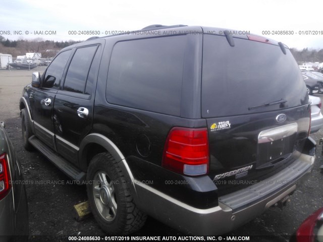 1FMFU18L63LA46191 - 2003 FORD EXPEDITION EDDIE BAUER BLACK photo 3