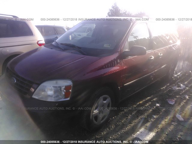 2FMDA51694BA26028 - 2004 FORD FREESTAR SE RED photo 2