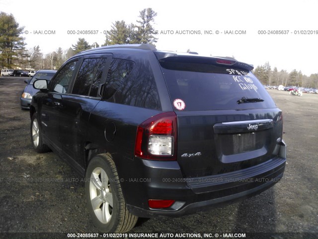 1C4NJDEB6ED904925 - 2014 JEEP COMPASS LATITUDE GRAY photo 3