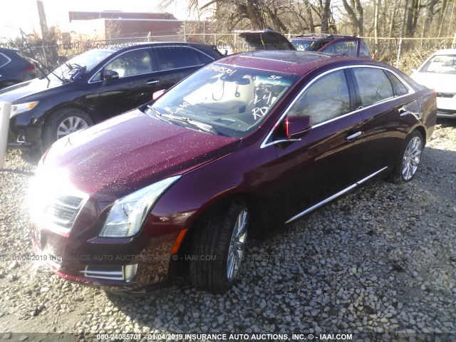 2G61R5S35H9132190 - 2017 CADILLAC XTS PREMIUM LUXURY RED photo 2