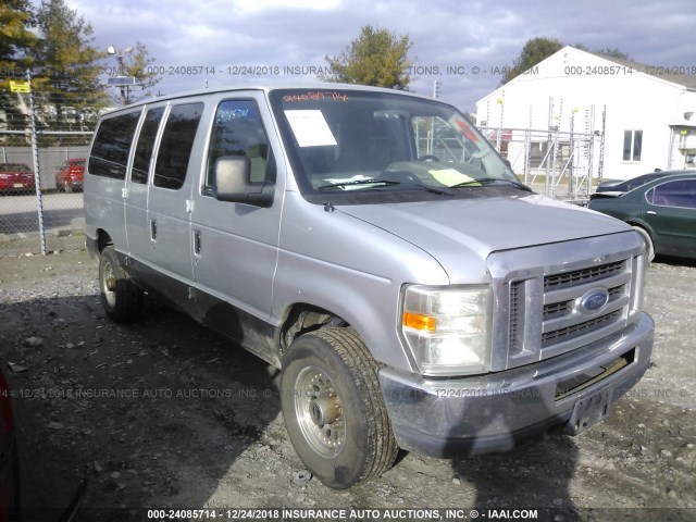 1FBNE3BL3ADA77993 - 2010 FORD ECONOLINE E350 SUPER DUTY WAGON SILVER photo 1