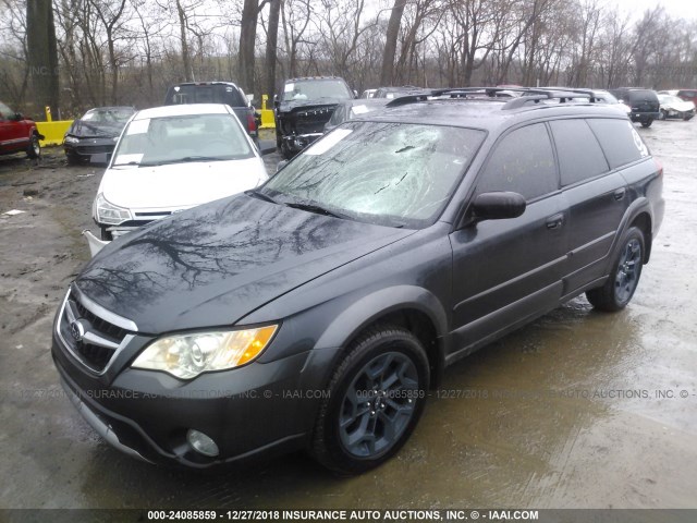 4S4BP61C387323716 - 2008 SUBARU OUTBACK 2.5I BLUE photo 2