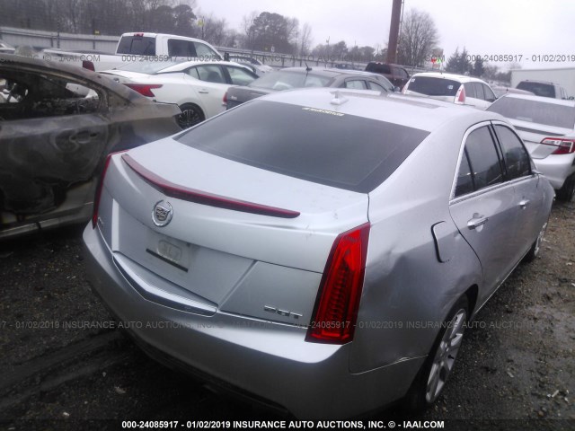 1G6AA5RX0D0170804 - 2013 CADILLAC ATS SILVER photo 4