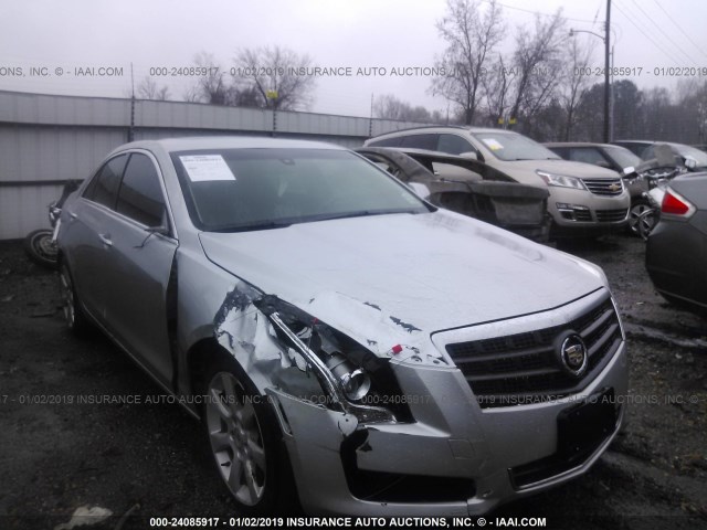 1G6AA5RX0D0170804 - 2013 CADILLAC ATS SILVER photo 6