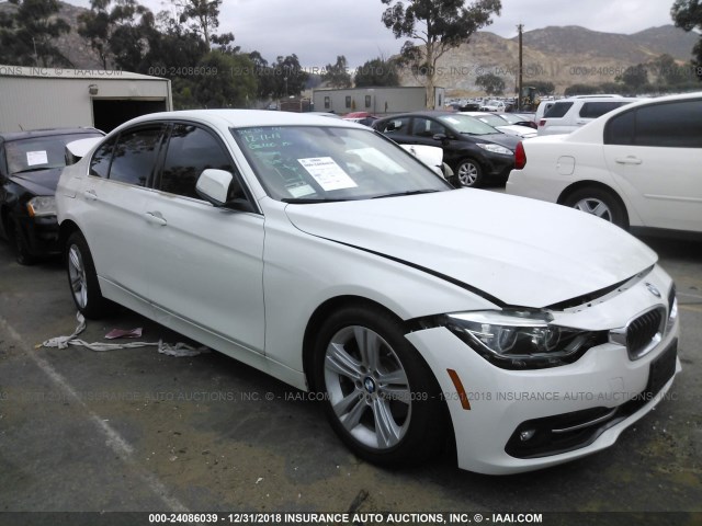 WBA8B9C55JEE81067 - 2018 BMW 330 I WHITE photo 1