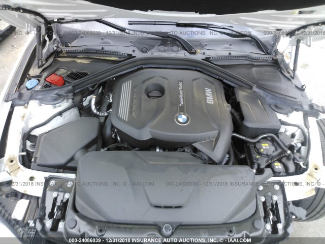 WBA8B9C55JEE81067 - 2018 BMW 330 I WHITE photo 10