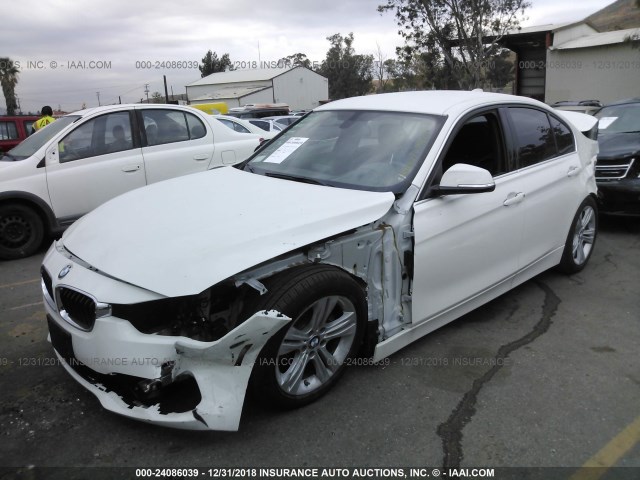 WBA8B9C55JEE81067 - 2018 BMW 330 I WHITE photo 2