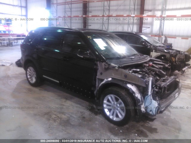 1FM5K7D83GGB71220 - 2016 FORD EXPLORER XLT BLACK photo 1