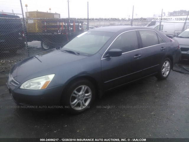 1HGCM56377A184388 - 2007 HONDA ACCORD GRAY photo 2